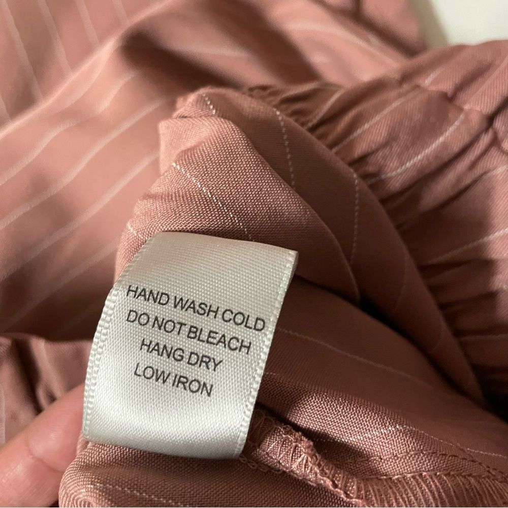 Charlotte Russe+ Pink Striped Cuffed Hem Trousers NWT Size 3X - Picture 9 of 15